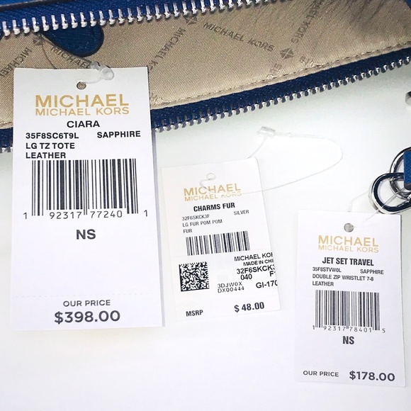 3PCS Michael Kors Large Ciara Tote Wallet Charms - Picture 8 of 8